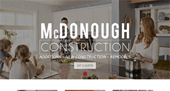 Desktop Screenshot of mcdonoughconstructionllc.com